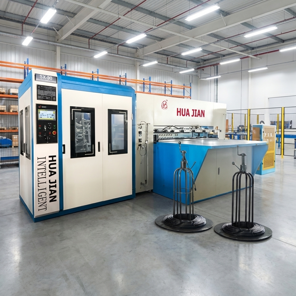 Huajian SX-90 Fully Automatic Bonnell Spring Machine 