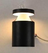 MINI-CUBE-12W BOLLARD LIGHT BLACK BODY-160mm