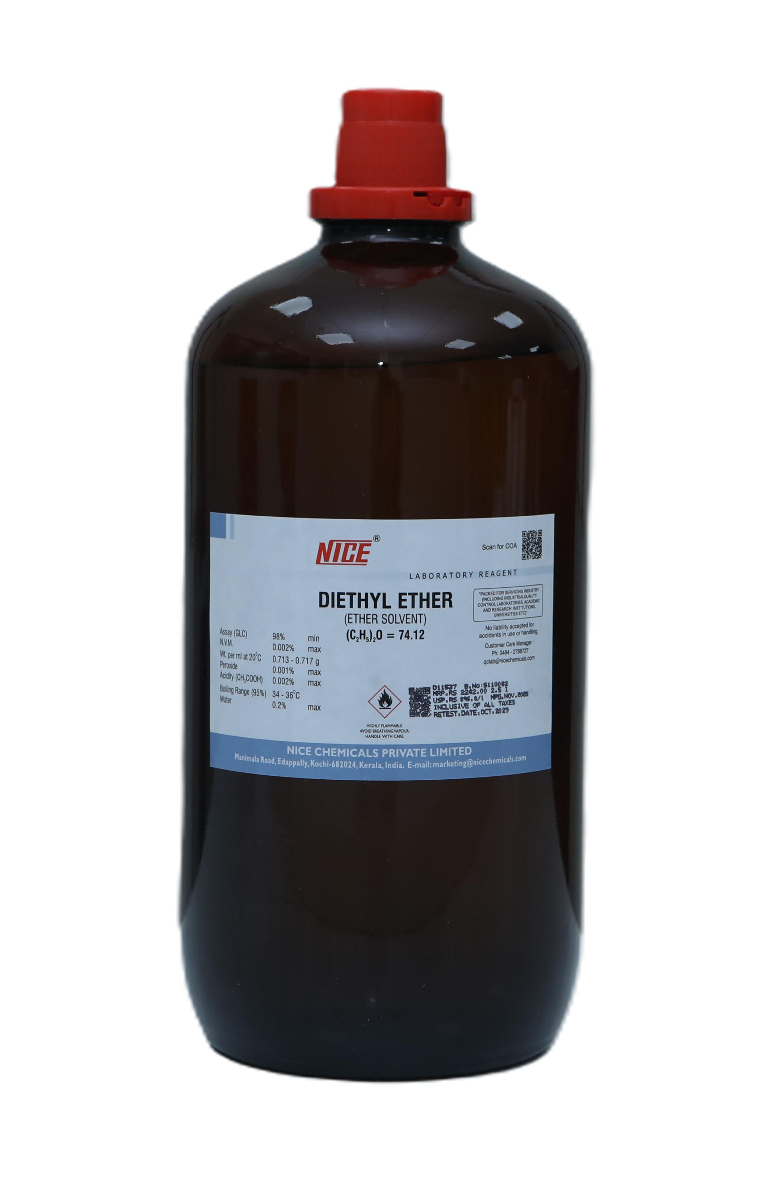  Diethyl ether (Ether solvent) - 98%