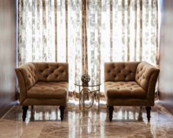Luxury Tufted Velvet Cozy Corner Accent Chair Set