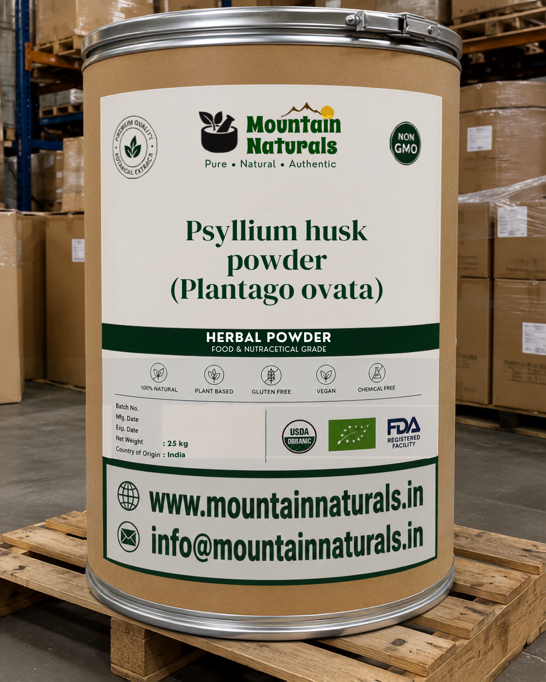 Psyllium husk Powder 98% (80 Mesh)