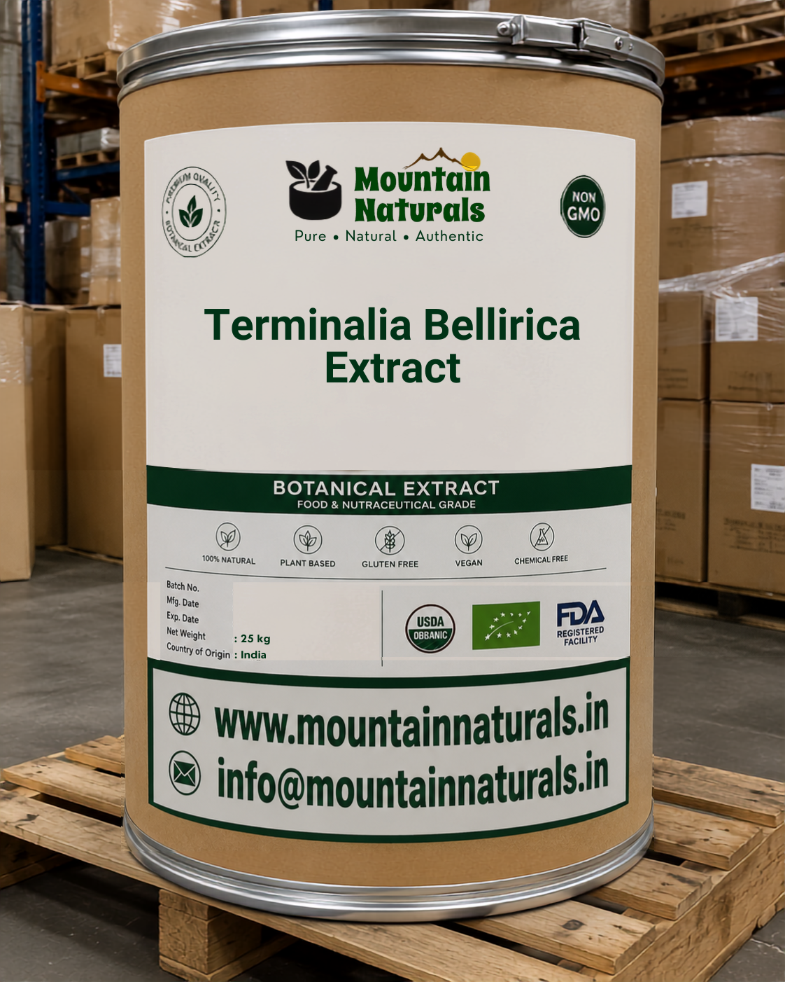 Terminalia Chebula (40% tannins)