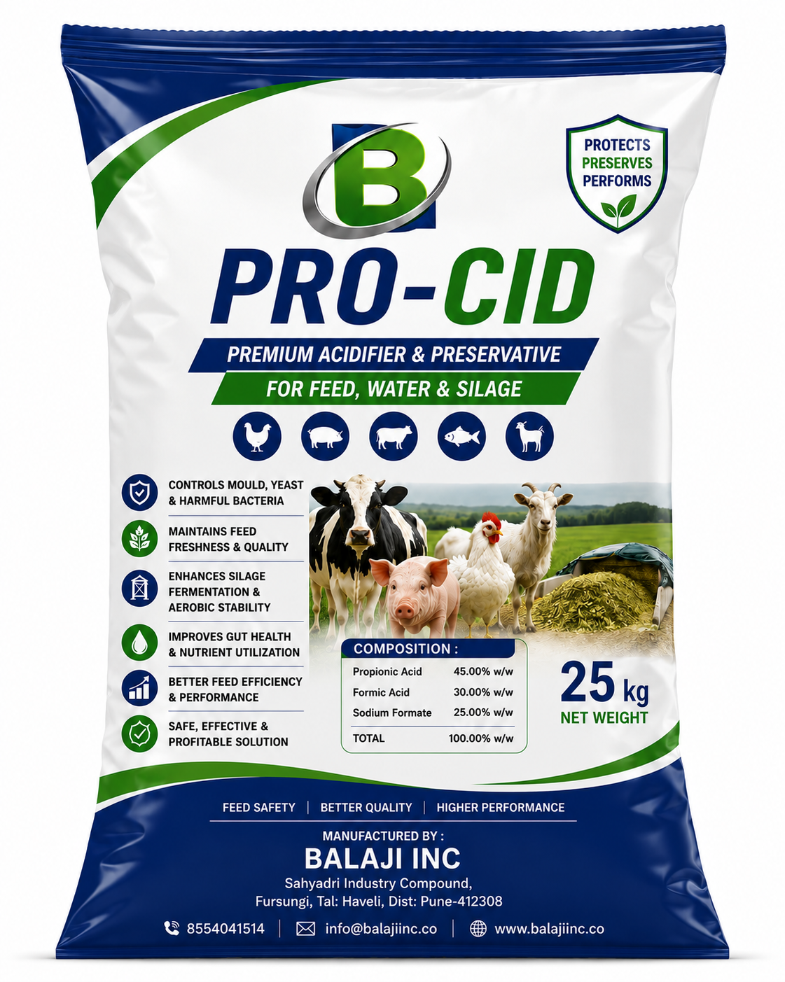 PRO-CID - Premium acidifier preservative for feed,water & silage