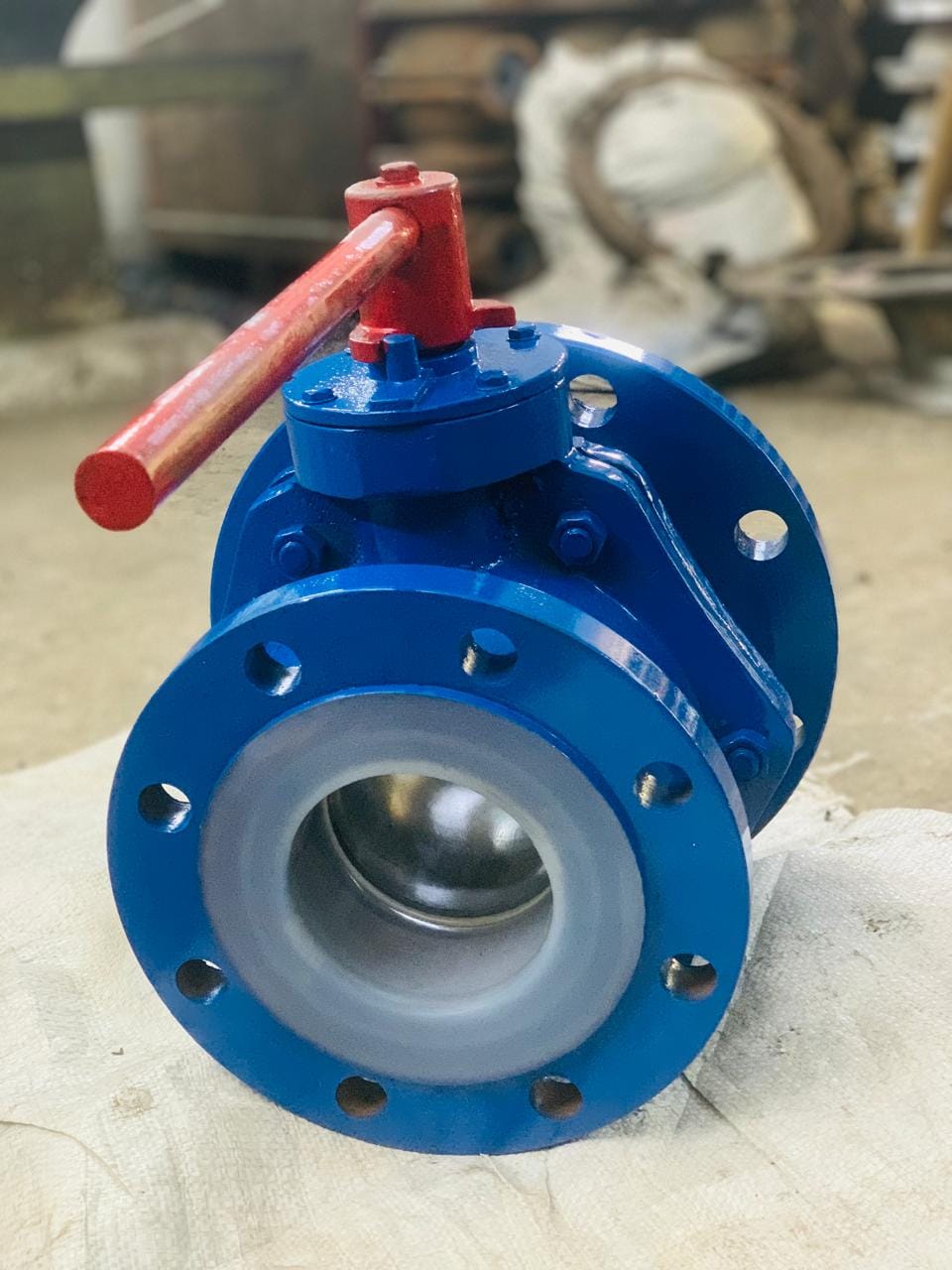 MS Teflon Lined Ball Valve 