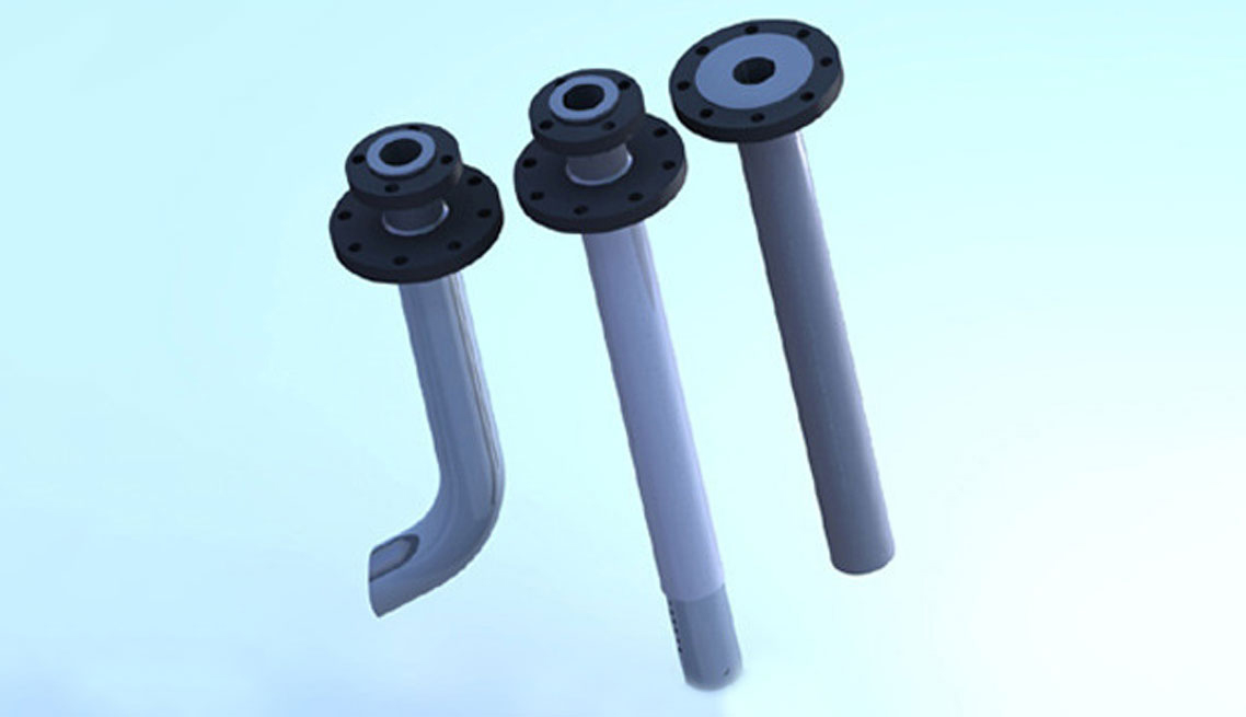 PTFE Lined Dip Pipe / Sparger 