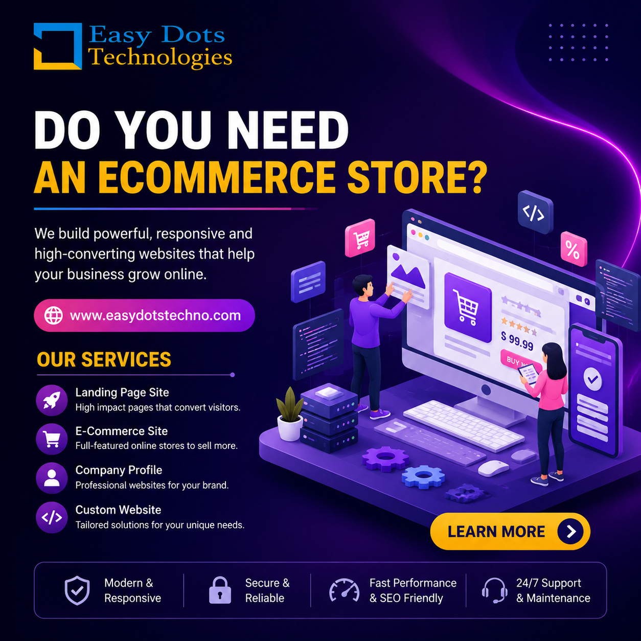  E Commerce Website Development Service