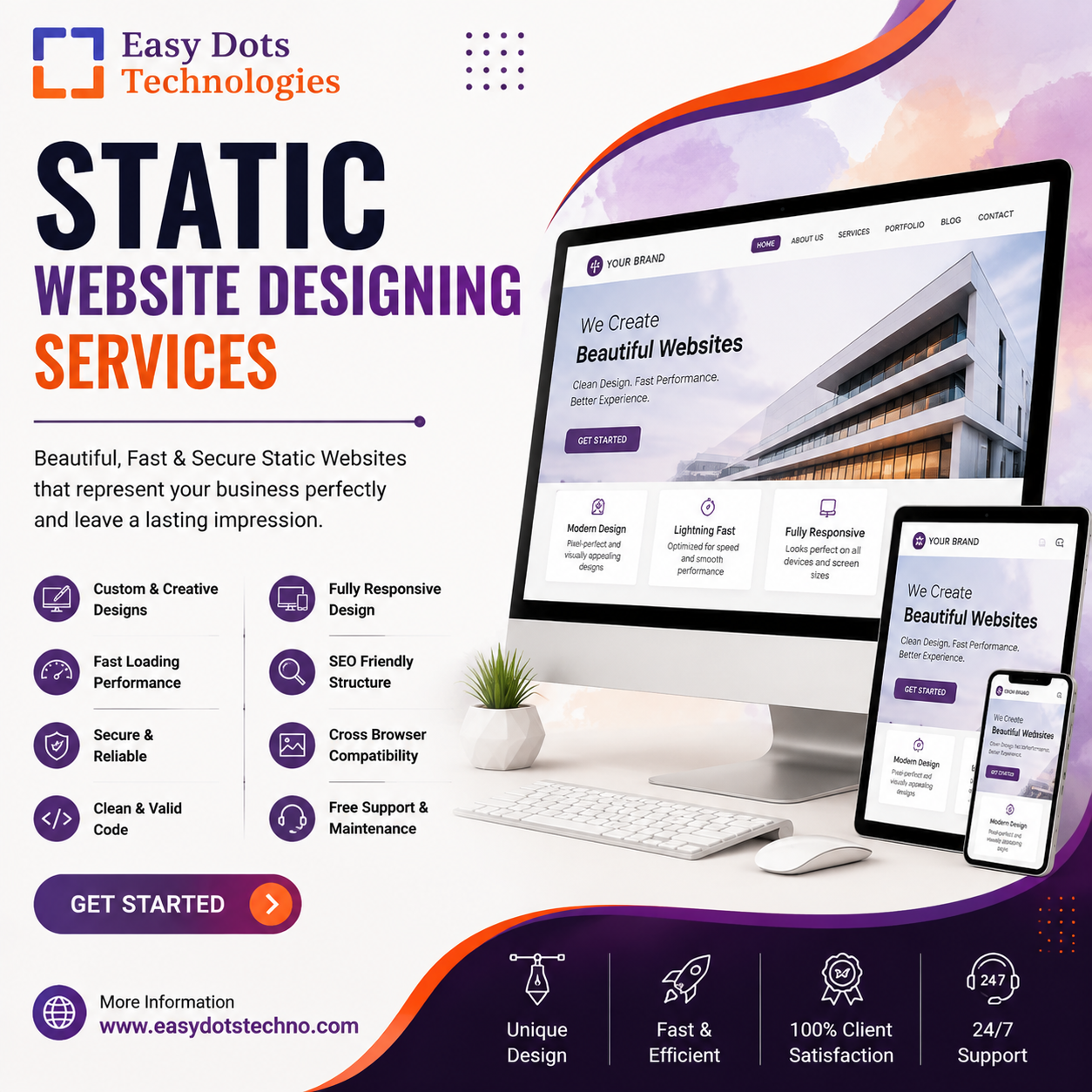 Static Website Designing Services