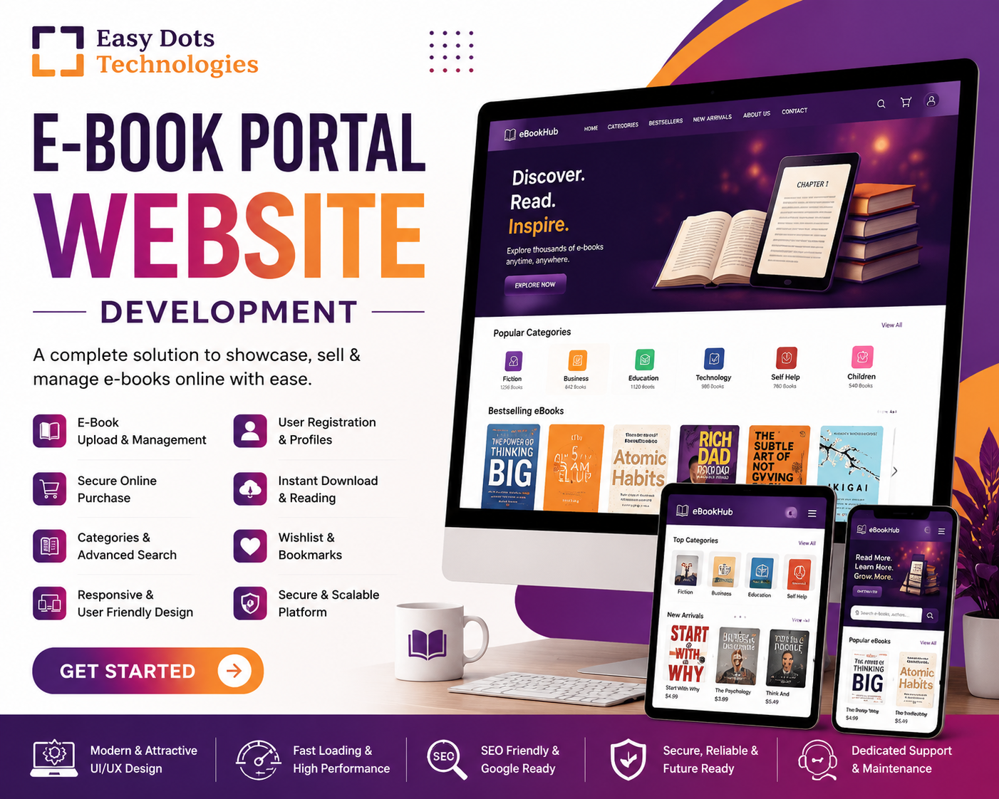 E-Book Portal Website Development