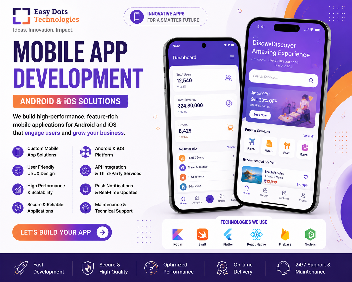 Mobile App Development (Android / iOS)