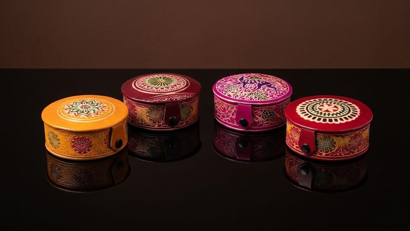 Pure Leather Handcrafted Jewellery Box