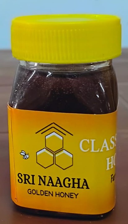 SRI NAAGHA GOLDEN HONEY Classic Pure Honey 100gm Bottle 