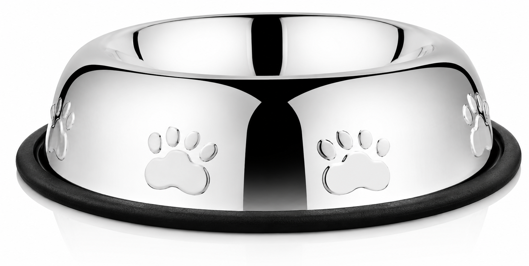 Belly Shape Non Tip Anti Skid Bowl With Wall Embossing