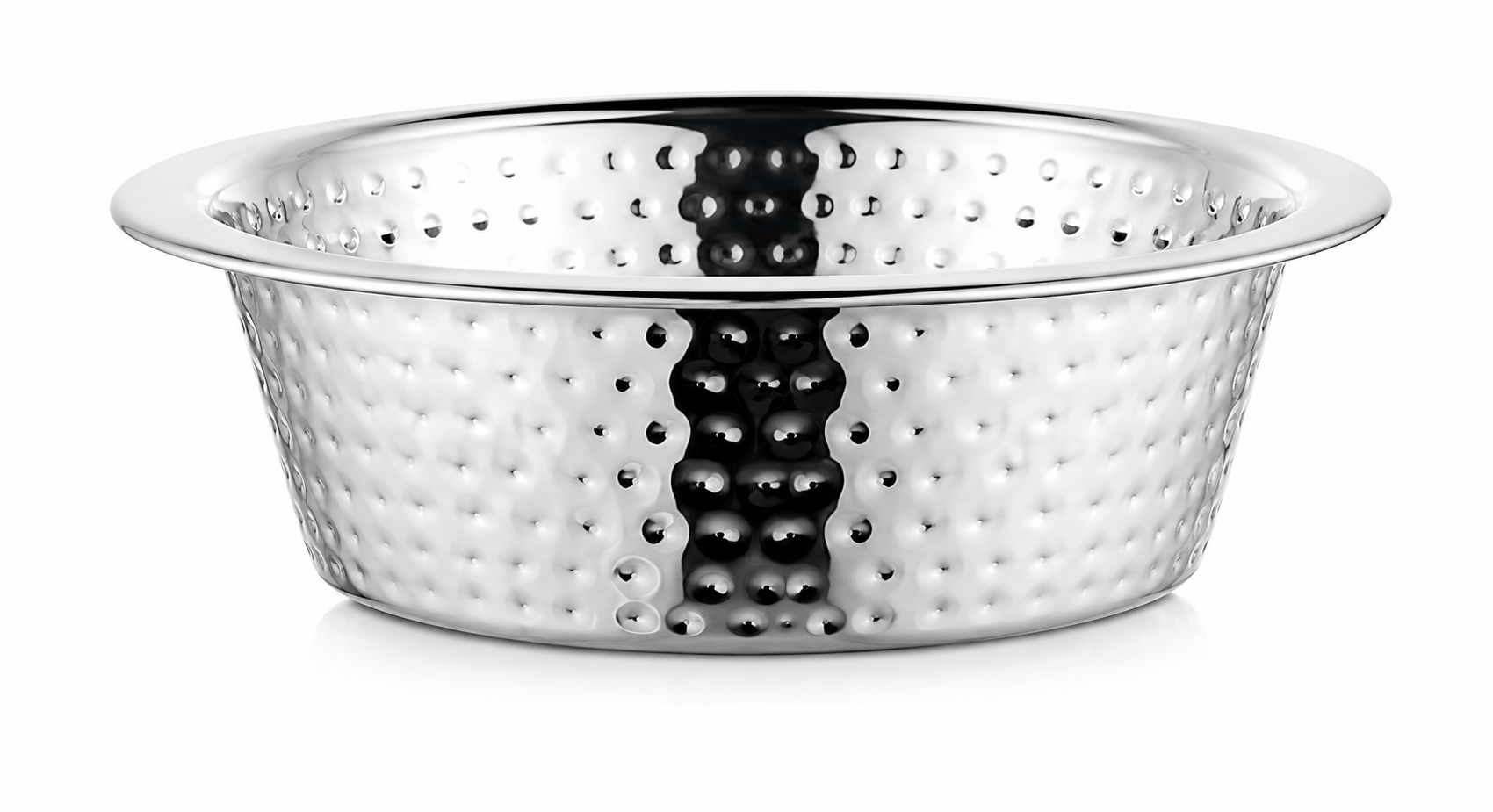 Hammered stainless steel bowl