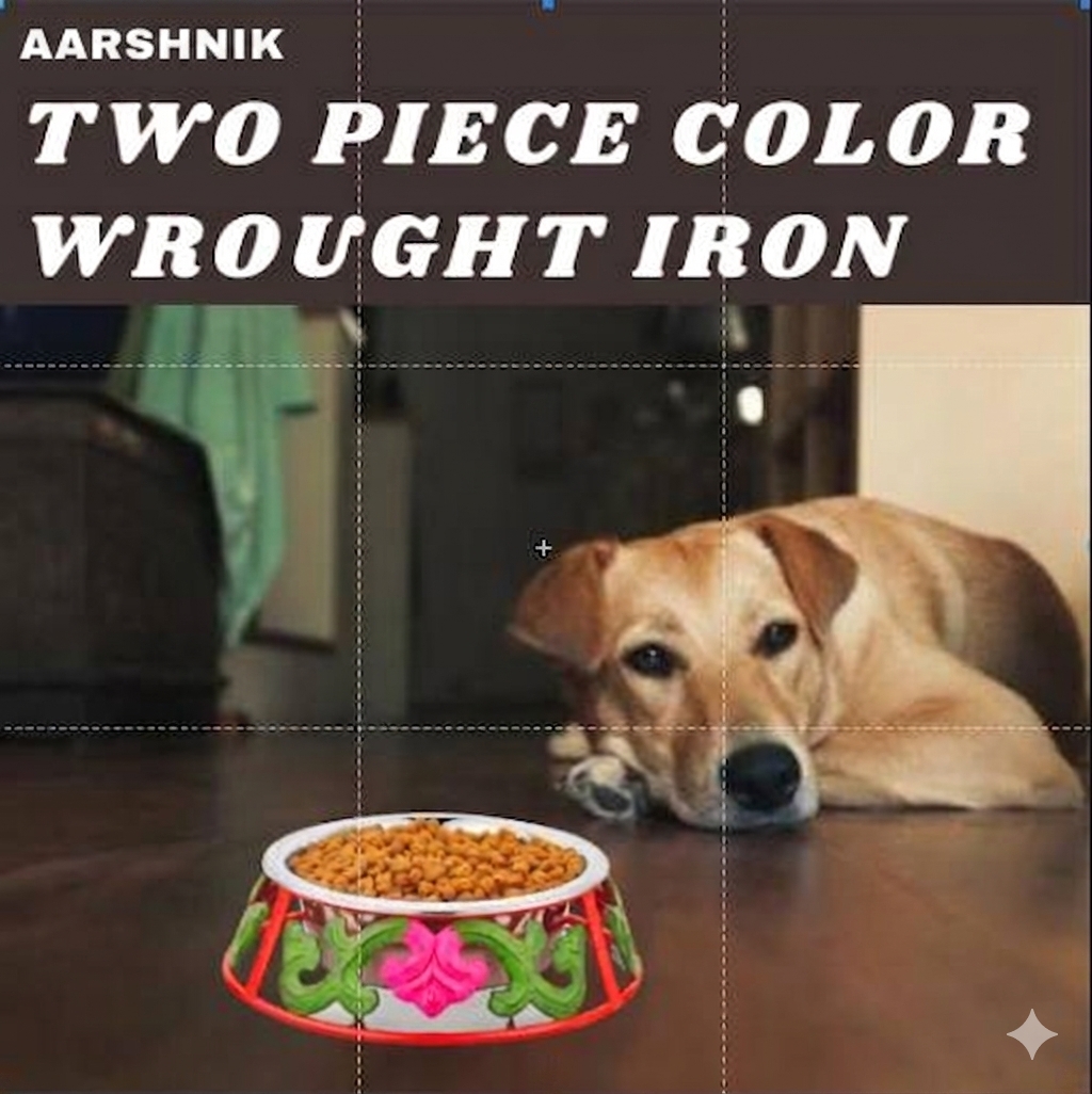 Two Piece Color Wrought Iron