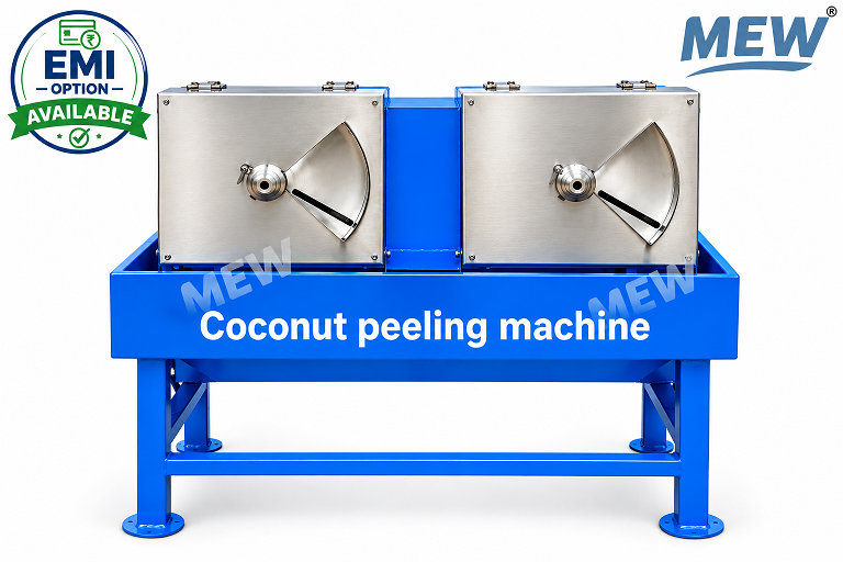Mariya Double Head Coconut Brown Skin Peeling Machine – 1 HP (MS & SS)