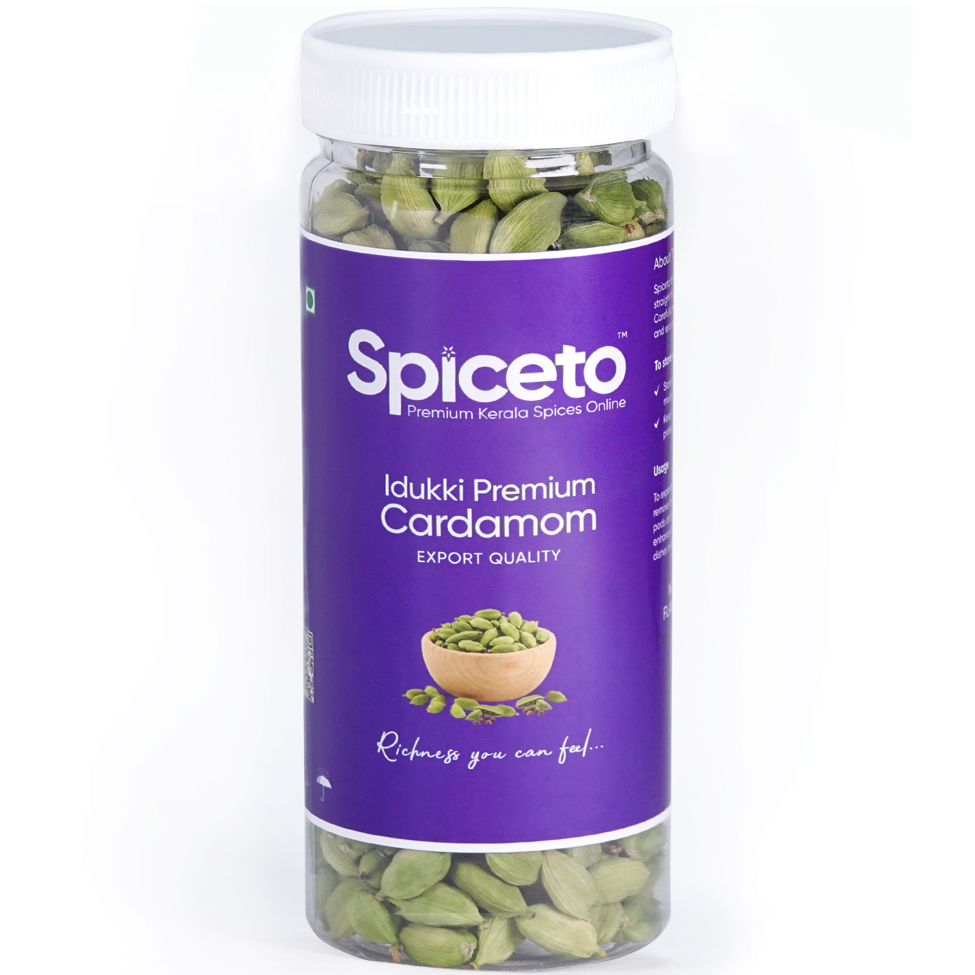 Whole Green Cardamom 100g | Idukki 8mm Elaichi | Sept 2026 Harvest