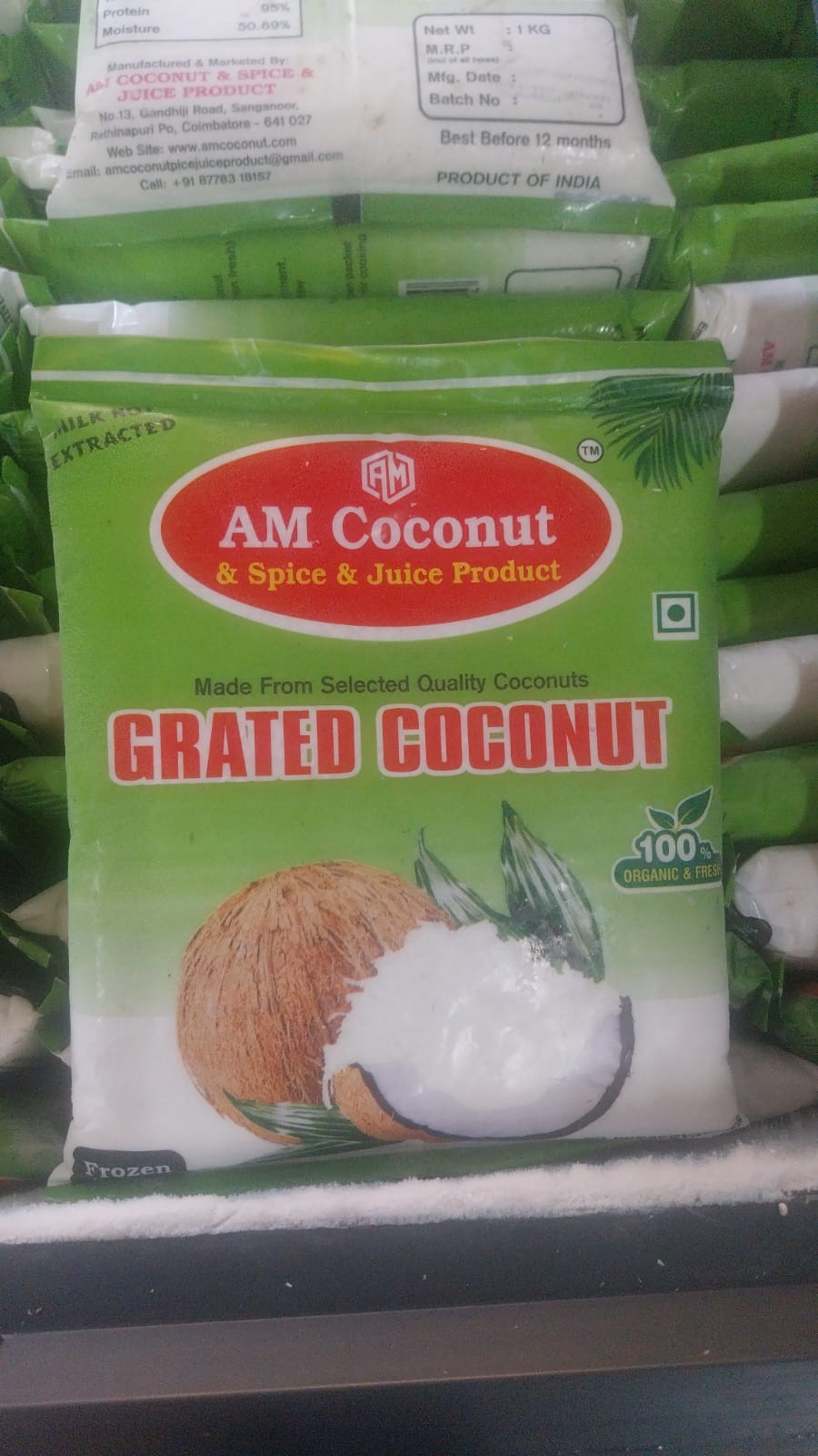 Creasam Frozen Fresh Grated Coconut
