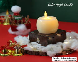 Solar Apple Candle