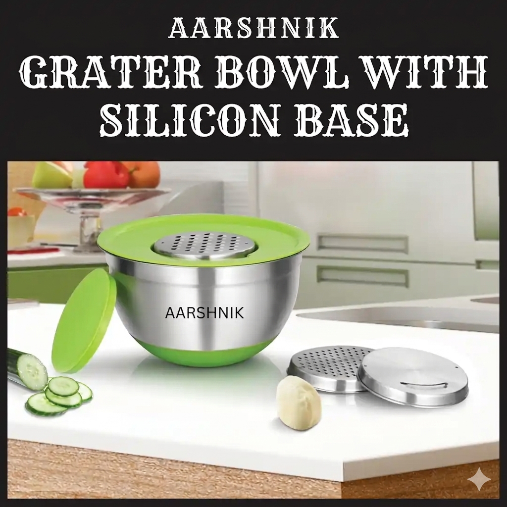 GRATER BOWL WITH SILICON BASE