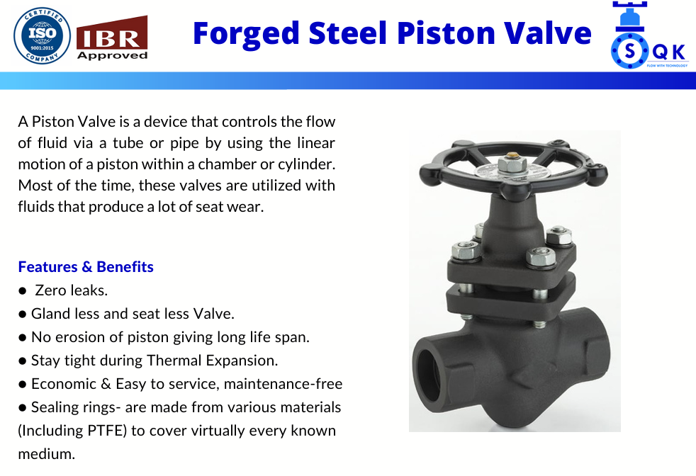 Piston Valves