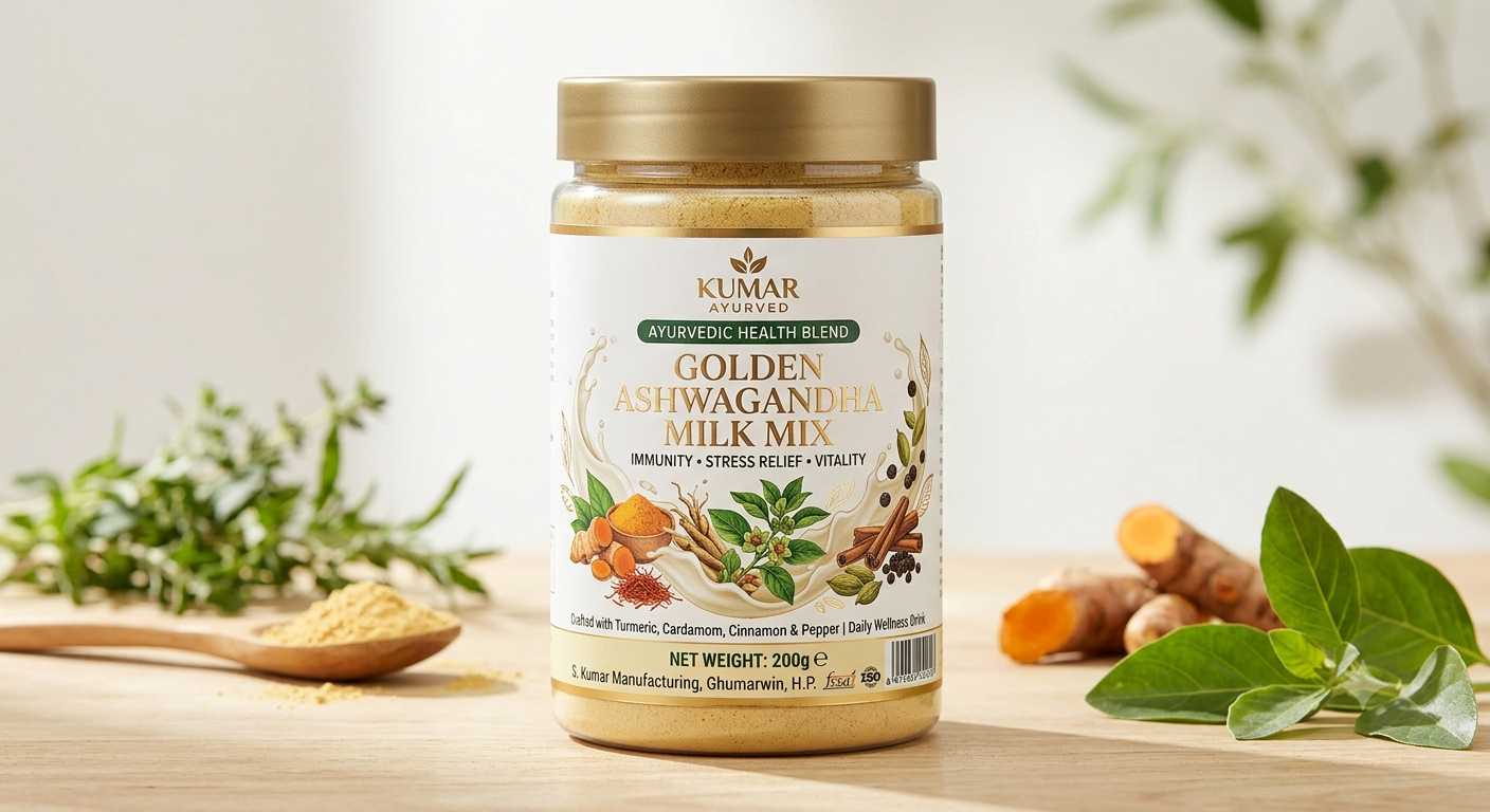 S Kumar Ayurved Golden Ashwagandha Milk 