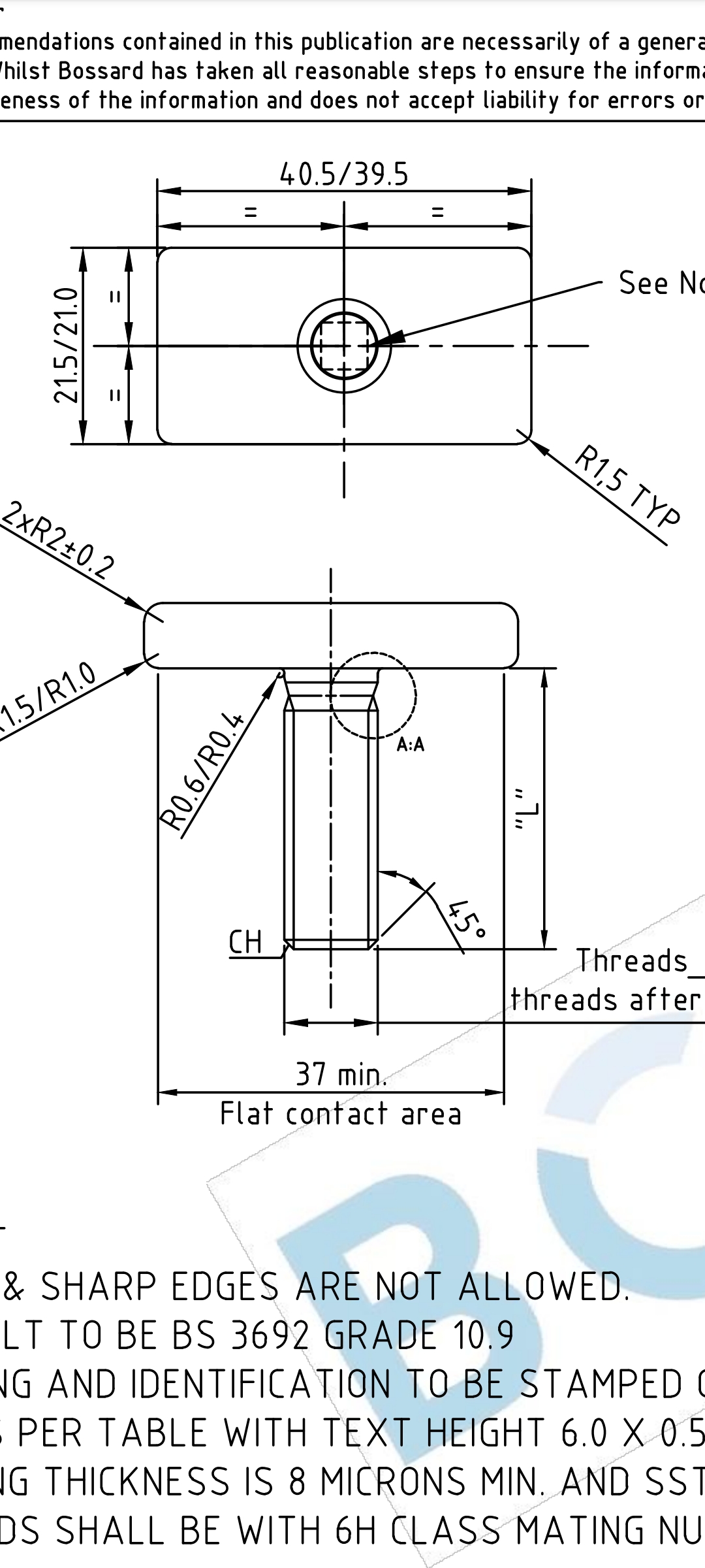 T head bolt